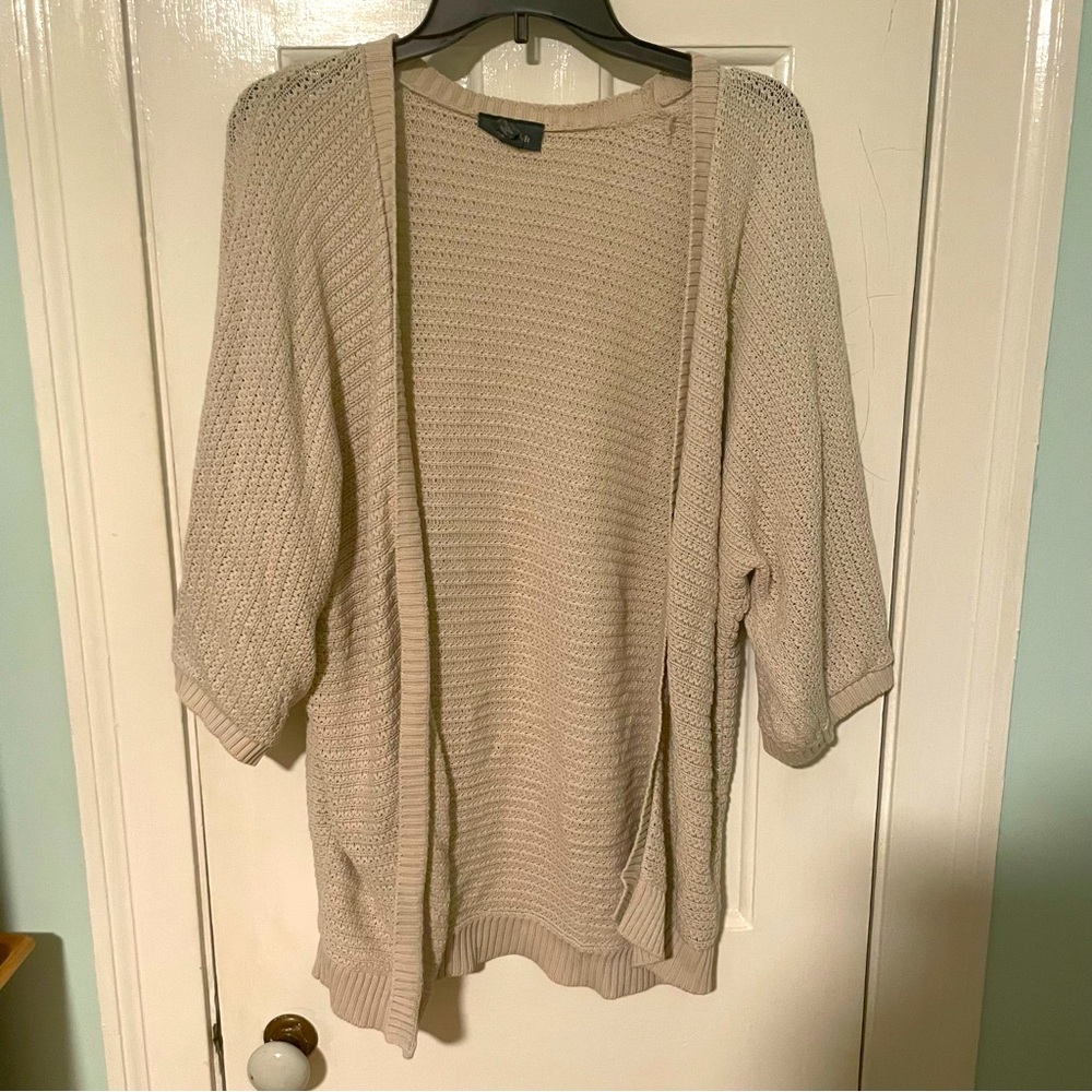 ModCloth White Knit Cardigan